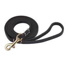 EMICUTE Coleira para Cães, 1,2 m, 1,5 m, 1,8 m, Couro, Preta, 1,8 m (aprox. 5.9ft), Cachorro