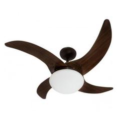 Ventilador de Teto Tron Mareiro Marrom Café 4 Pás Tabaco 127v Tron