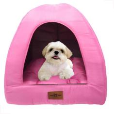 Toca 2 Em 1 Com Almofada Cachorro E Gato Pet Caminha Iglu - PB, Rosa