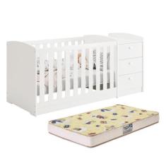 Berço Americano Multifuncional Atlanta com Colchão Supreme - Reller Mó