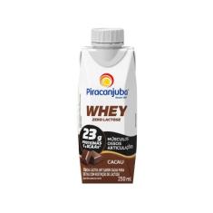 Bebida Láctea Piracanjuba Whey Cacau Zero Lactose - 250ml, Cacau, 250m