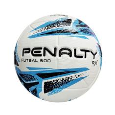 Bola futsal penalty rx 500 xxiii, Branco e Azul, Único