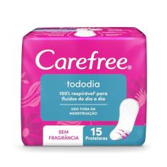 Carefree Protetor Diário Todo Dia Sem Perfume 15 Unidades