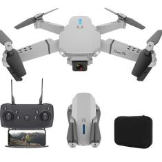 Drone com Câmera 4K E88 Pro Estabilizador Altitude Alta Definição Resi