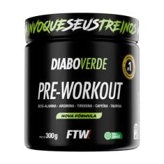 Suplemento Em Pó Pre Treino Pre Workout Pote 300g DIABO VERDE - FTW, 3