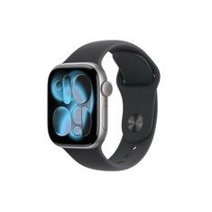 Apple Watch Series 11 GPS + Cellular, Caixa Cinza-espacial de Alumínio de 42 mm, Pulseira esportiva Preta, Tamanho P/M - MF8A4AM/A