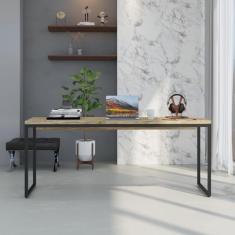 Mesa para Escritório Diretor 1,80m Dynamica - Compace Decor, Carvalho 