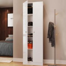 Armário Multiuso 2 Portas Xangai 0696 Branco - Genialflex, Branco, 28k