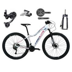 Bicicleta Aro 29 Absolute Hera Feminina Câmbios Shimano Deore e Altus 27v Hidráulico Trava Guidão-Feminino