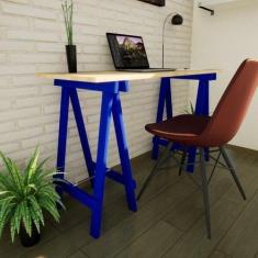 Escrivaninha Mesa Escritório Cavalete 120cm Madeira Macica Ms Colors -