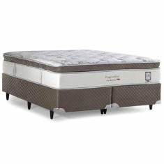 Cama Box Herval King Imperatore, 73x193x203 cm, Molas Ensacadas
