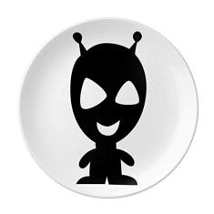 Prato alienígena monstro alienígena decorativo de porcelana salver talheres, prato de jantar