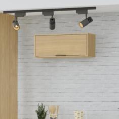 Armário de Cozinha 80cm Basculante Glória Castanho/off White