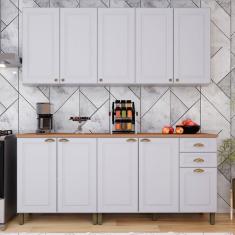 Cozinha Completa Firenze 10 Portas 2 Gavetas Branco - Indekes