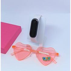 Kit Relógio Infantil Led Bracelete Silicone Ajustável Esporte + Óculos de sol Coração Flexível Luxo Verão 2024 Tendência