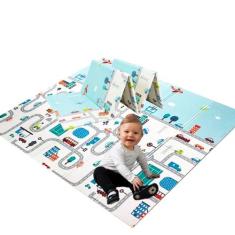 Tapete infantil dupla face educativo atividades dobrável - BABY TOYS, 