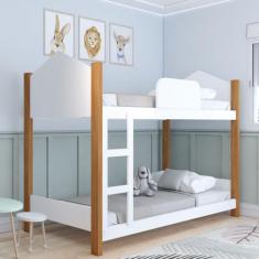 Beliche Fantasia com Escada e Grade de Proteção Branco/Grenat - Panora