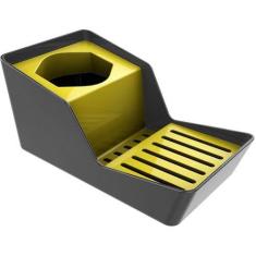 Organizador de Pia para Detergente e Esponja Chumbo - Crippa, Amarelo