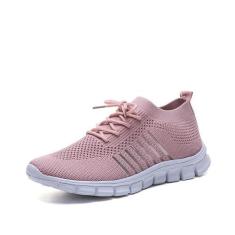 Tênis Feminino Para Caminhada Casual Respirável - KAMUCC, Rosa, 34