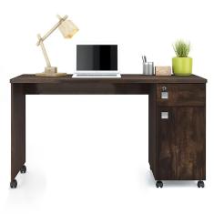Escrivaninha Para Computador office Malta Noce - Lukaliam Móveis