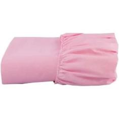 Lençol Avulso C/Elástico Rosa Queen  100 % Algodão - Vigui