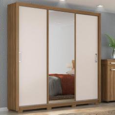 Guarda Roupa Casal 3 Portas Com Espelho e 2 Gavetas Residence - Demóbi