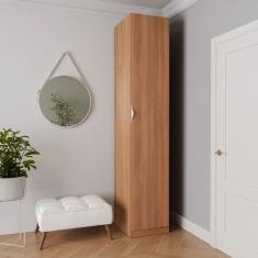 Guarda Roupa Hera 1 Porta Com 6 Prateleiras Cabecasa Madeiramadeira Louro