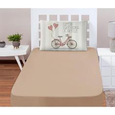 Jogo De Lençol Solteiro Soft 2 Peça Fronha Bicicleta Vintage - Mercado
