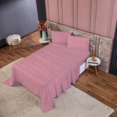 Jogo de Lençol Casal 400 Fios 4 Peças Toque 100% Macio - Charme do Lar