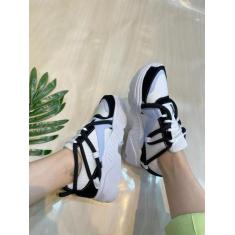 Tenis vitória / branco com preto, 36