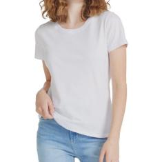 Camiseta Feminina Hering 0241, Branco, G