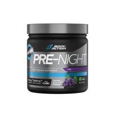 Pré Treino Sem Cafeína Pre Night 200g Bodyaction, Uva