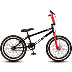 Bicicleta Aro 20 Bmx Pro-x Série 1 Freio V-brake Pneu Balão, Preto, La