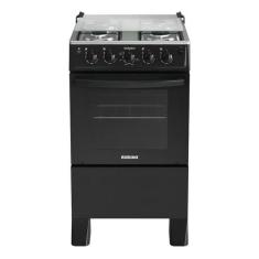 Fogao 4b itatiaia star new mesa inox preto bivolt