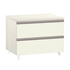 Mesa De Cabeceira Prime Plus 60 Cm Legno Crema Com Kashmir