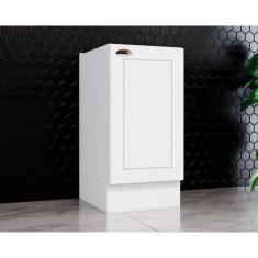 Balcão de Cozinha Americana c/ 1 Porta s/ Tampo Branco - Henn