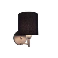 Arandela Cilíndrica Vivare Md-2009 Base Alumínio Cinza Cúpula em Tecido - Bivolt