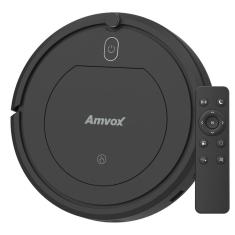 Robô Aspirador Amvox 3 Funções ASP 018 BLACK Bivolt