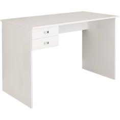 Escrivaninha Mesa Escritorio 2 gavetas ME4165 Branco Tecno Mobili