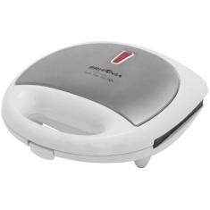 Sanduicheira Britânia Bello Pane Antiaderente Inox 750W, Branco, 110V