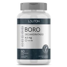 Boro Decahidratado - 60 Comprimidos - Lauton Nutrition, Lauton Nutrition