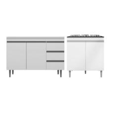 kit Cozinha Andreia Pia 100 cm e Balcão Cooktop Bco - AJL Móveis