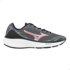 Tênis Mizuno Atlantis Cinza Escuro/Rosa