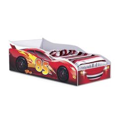 Cama Quarto Infantil Carro com Colchão Vermelho