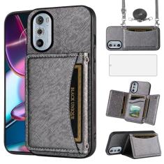 Asuwish Capa de celular para Motorola Edge+ Plus 2022/Edge X30/30 Pro, capa carteira com protetor de tela de vidro temperado e suporte para cartão, acessórios de celular de couro sintético Moto Edge +