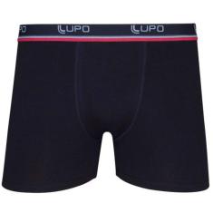 Cueca boxer Lupo em algodão plus size, Preto, XXPLUS