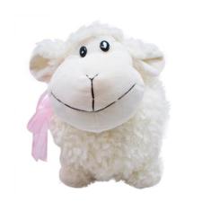 Ovelha Branca Laço 23cm Pelúcia - Fofy Toys