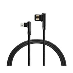 Cabo Gamer Micro USB Material Nylon Tran�ado 1.2 Metros de Comprimento Preto Warrior - WI388