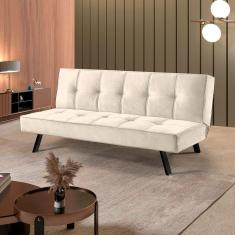 Sofa Cama Atlanta 2Lugares 177cm Talento Móveis Veludo Paris