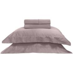 Jogo De Cama Casal Platine 4 Peças Bege - Buettner